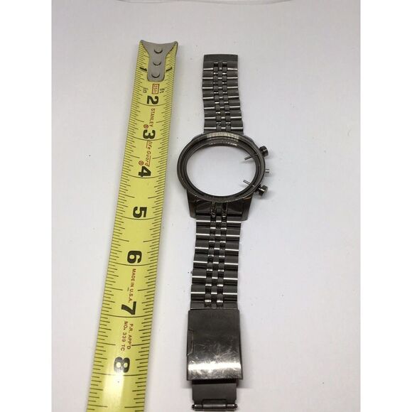 Authentic Fossil Watch Bracelet Case Links Parts Band 22mm Dark Grey A550 - Picture 1 of 9